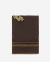 Cassandre square Scarf - BROWN | Base Blu