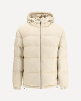 Piumino con cappuccio - CREMA  | Base Blu