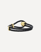 Bracciale in pelle - NERO | Base Blu