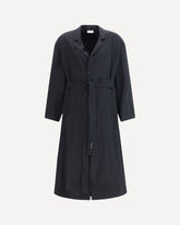 Trench in misto lyocell  - NERO | Base Blu