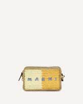 Raffia Shoulder Bag - MULTICOLOUR | Base Blu