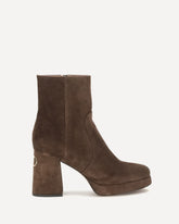 Platform Ankle Boots - BROWN | Base Blu