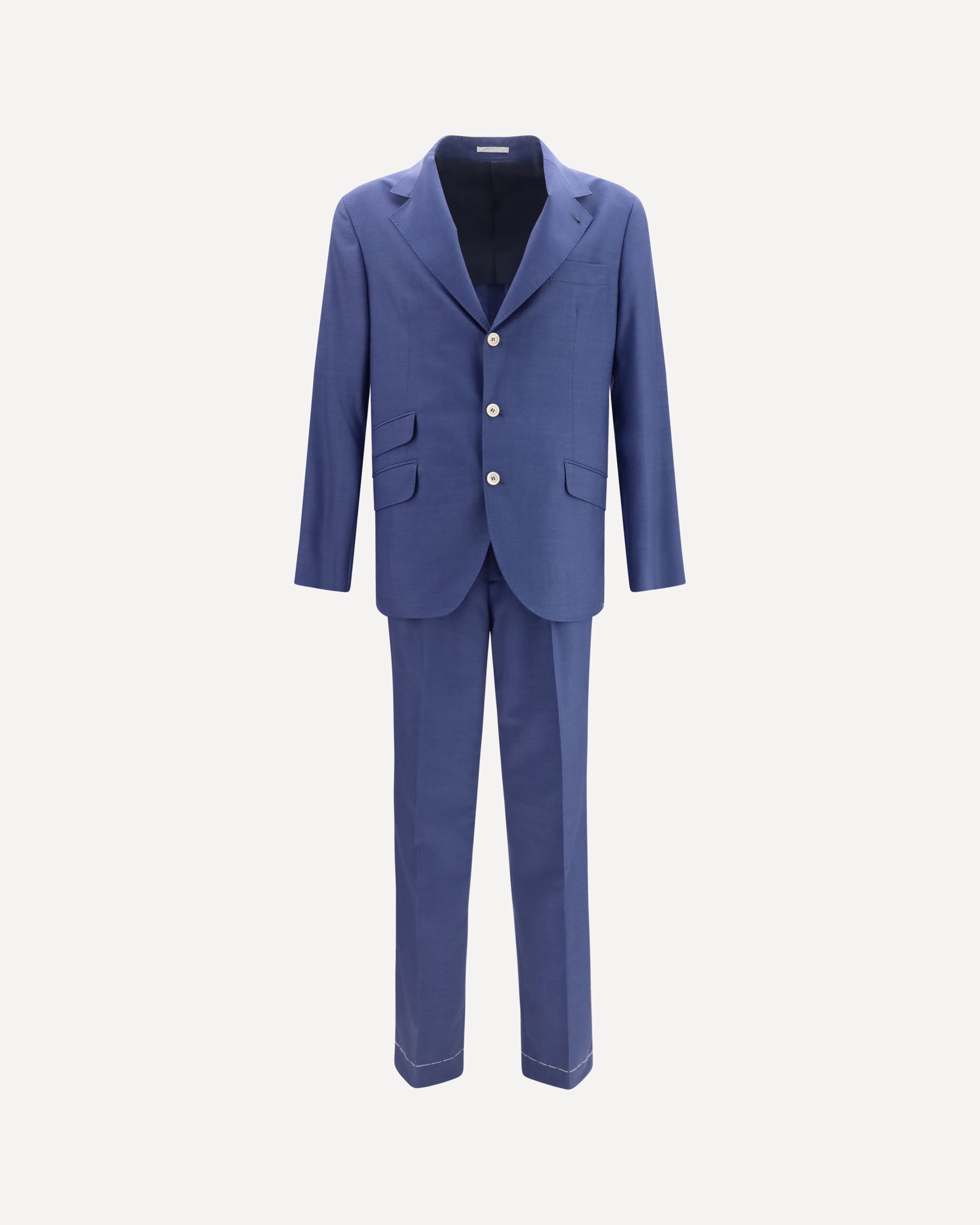 BRUNELLO CUCINELLI Single-breasted Suit with peak lapels BLUE