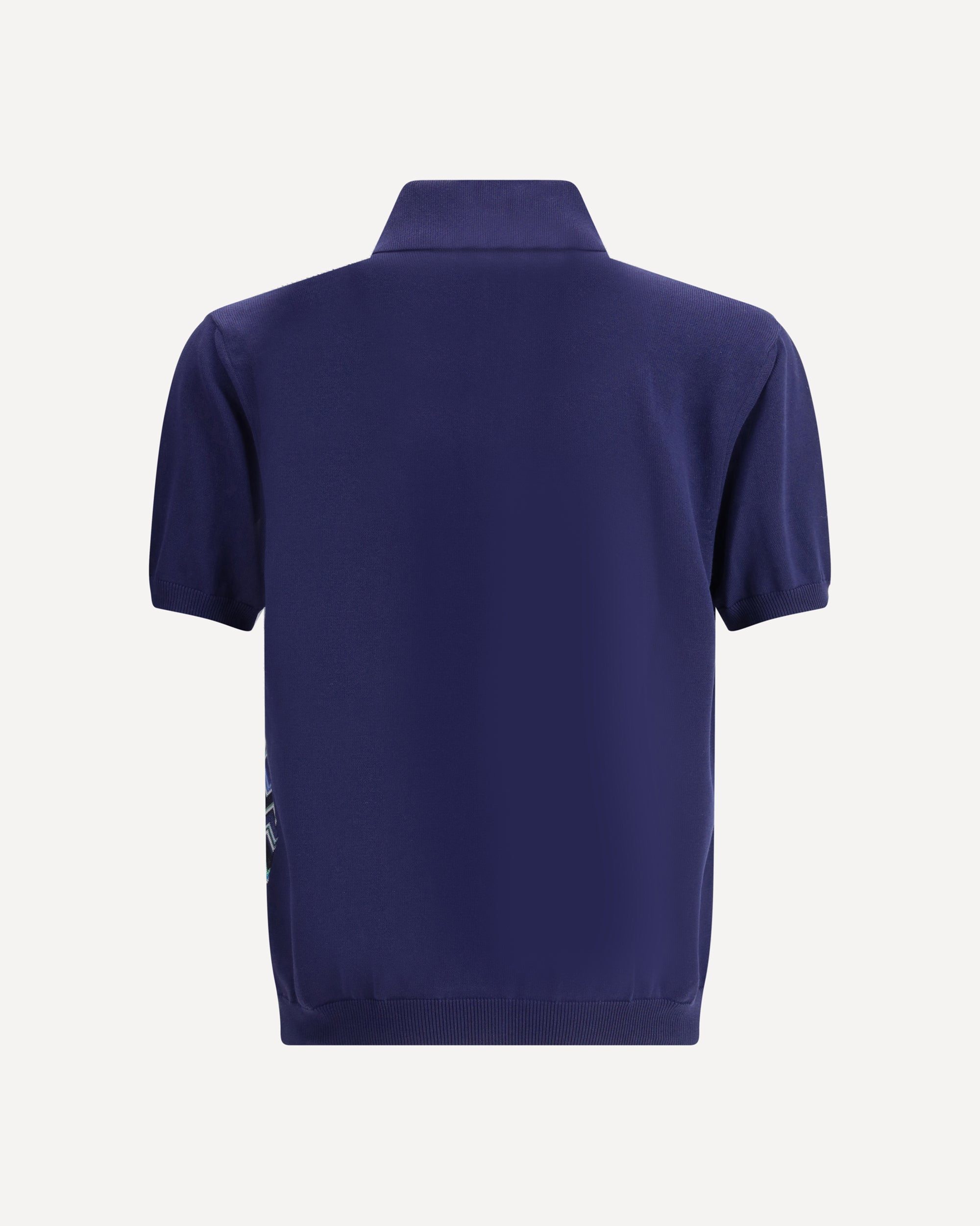 【イタリア製/極上】MISSONI UOMO リネン 半袖シャツ ロイヤルブルー MISSONI ZigZag Polo Shirt BLUE | Base Blu