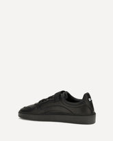 Leather strap Sneakers - BLACK | Base Blu