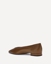 Leather Ballerinas - BROWN | Base Blu