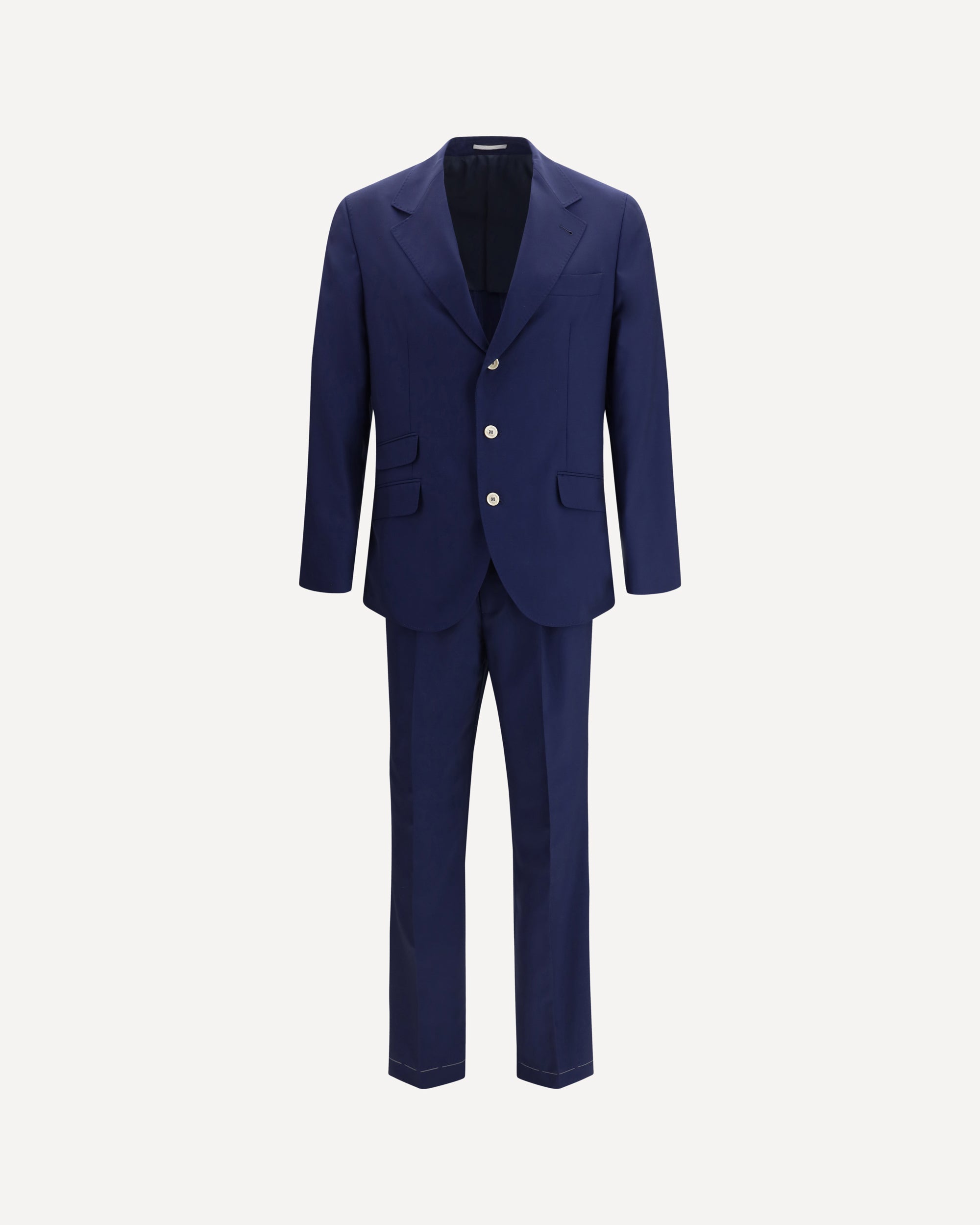 BRUNELLO CUCINELLI Single-breasted Suit with peak lapels BLUE