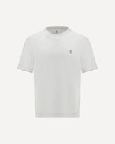 T-shirt in cotone con stemma - BIANCO | Base Blu