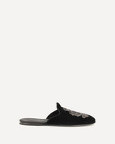 Velvet Slippers - BLACK | Base Blu