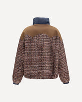 Kate tweed puffer Jacket - MULTICOLOUR | Base Blu