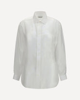 Anne Comfort Suit Tailored gauze Shirt - WHITE | Base Blu