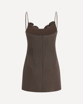 Abito corto in misto lana  - MARRONE | Base Blu