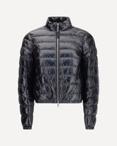 Knut Short Down Jacket from Moncler x EE72 by Edward Enninful - BLACK | Base Blu