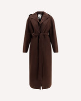 Olmo Coat in virgin wool - BROWN | Base Blu