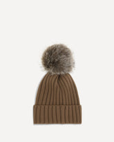 Pon Pon wool Hat - BROWN | Base Blu