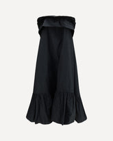 Sleeveless country Dress in technical canvas - BLACK | Base Blu