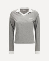 Long-sleeved cotton T-shirt - GREY | Base Blu