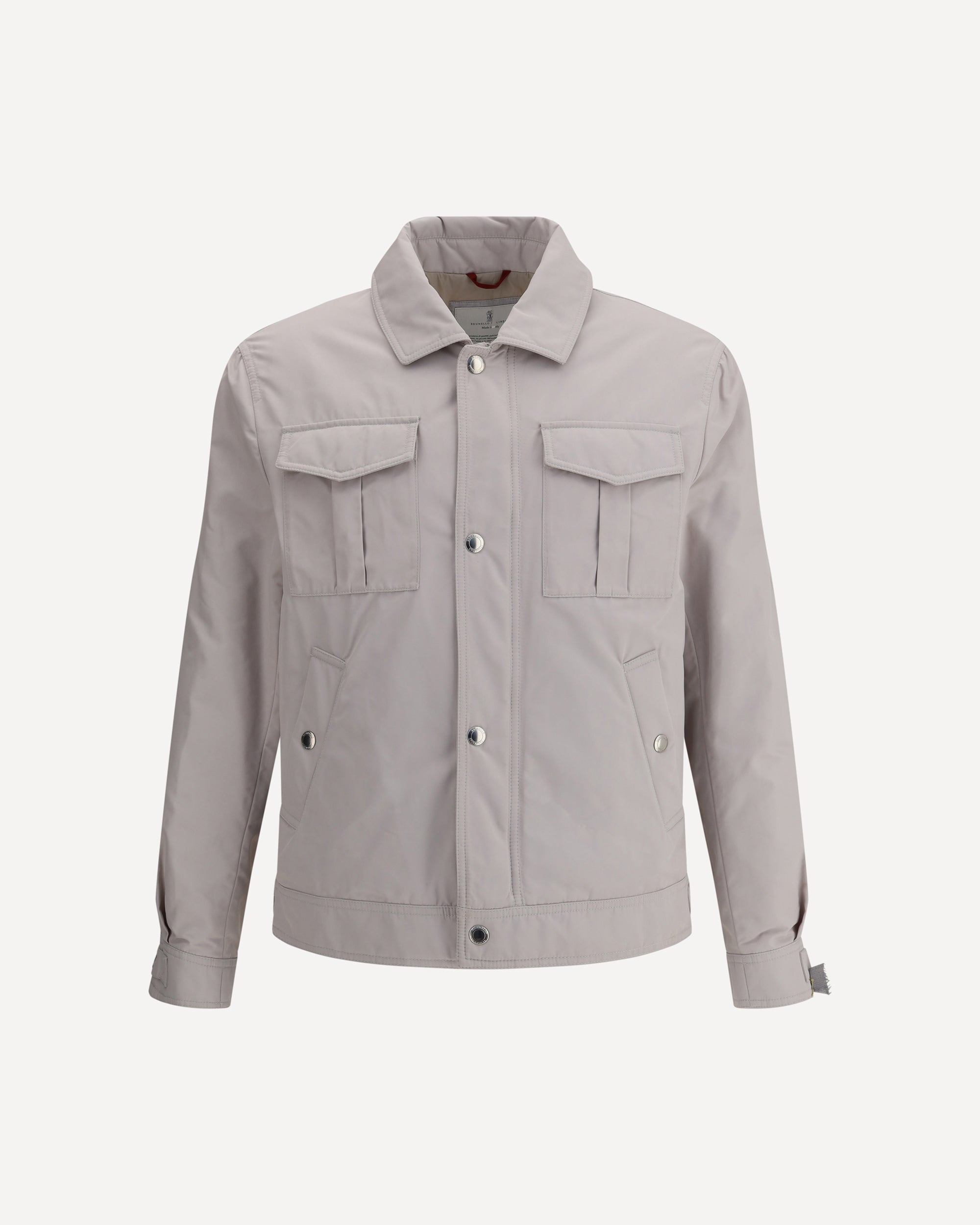 BRUNELLO CUCINELLI Waterproof Shirt Jacket BROWN | Base Blu