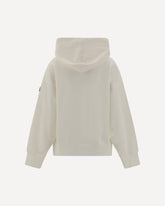 Maxi logo hoodie - WHITE | Base Blu