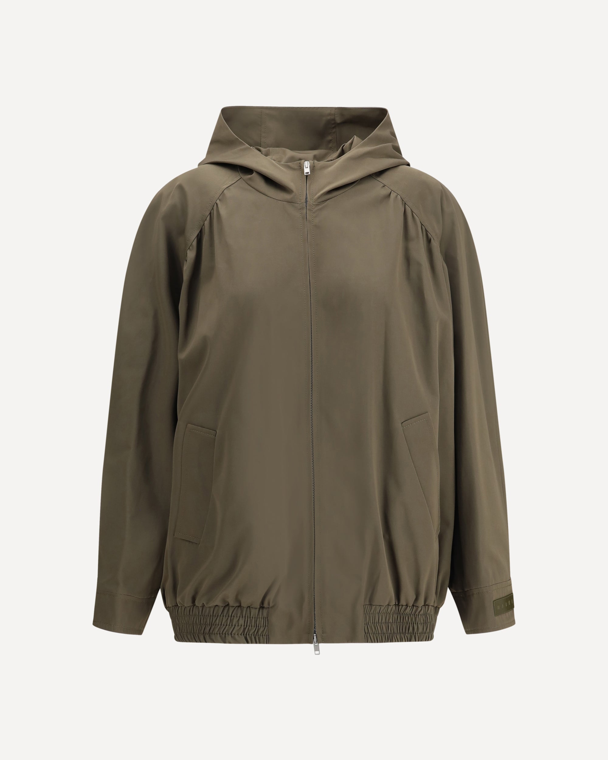 MARNI Hooded Bomber Jacket KHAKI | Base Blu