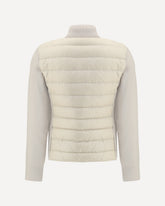 Giacca imbottita con maniche in lana - BIANCO | Base Blu