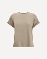 T-Shirt glitter in cashmere - BEIGE | Base Blu