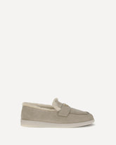 Suede Loafers - BEIGE | Base Blu