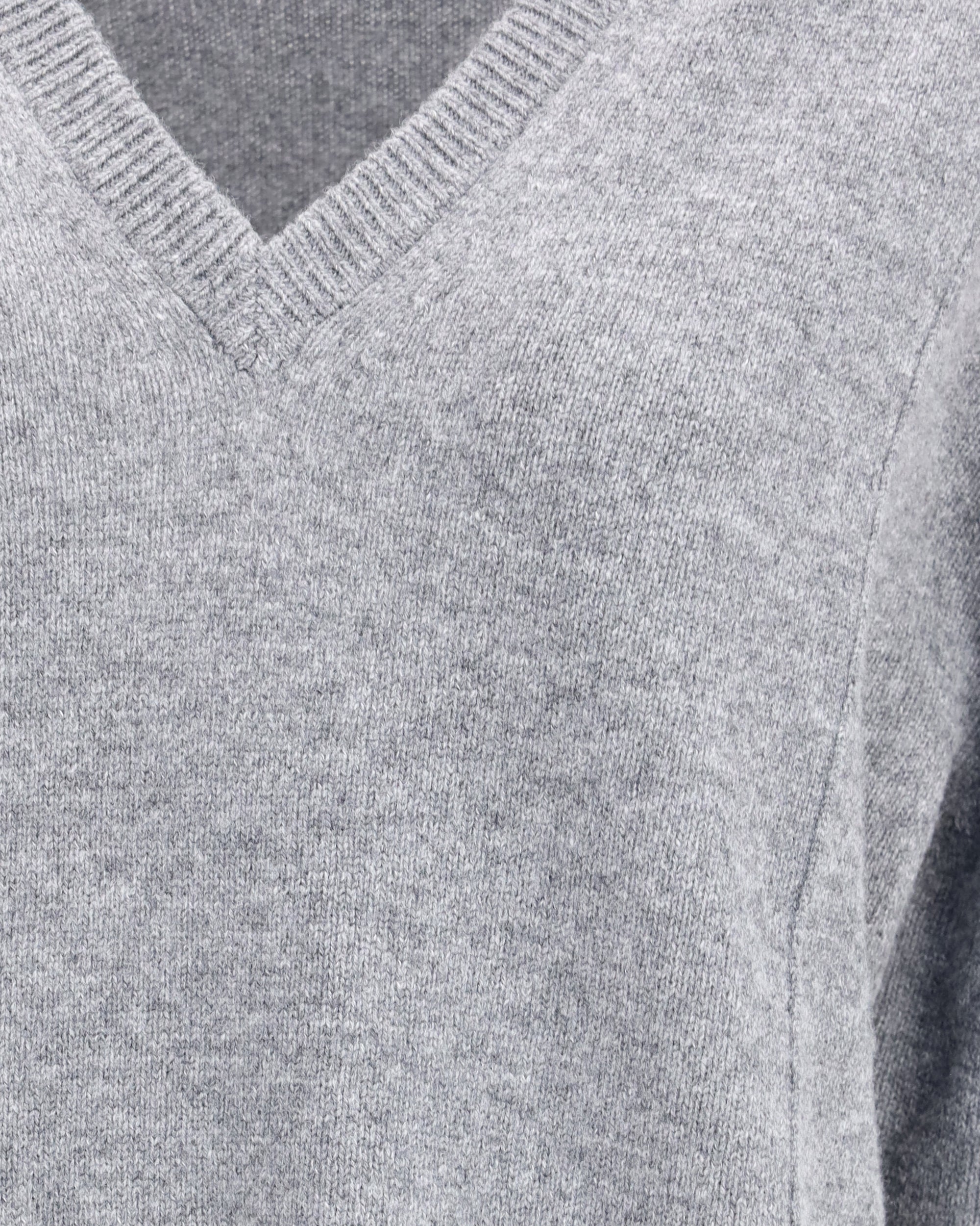 JIL SANDER V neck Sweater GREY | Base Blu
