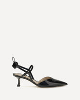 Patent leather Colibrì Slingback Pumps - BLACK | Base Blu