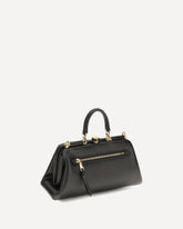 Borsa a Mano Grandma media in nappa plongé - NERO | Base Blu