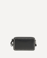 Rockstud leather Shoulder Bag - BLACK | Base Blu