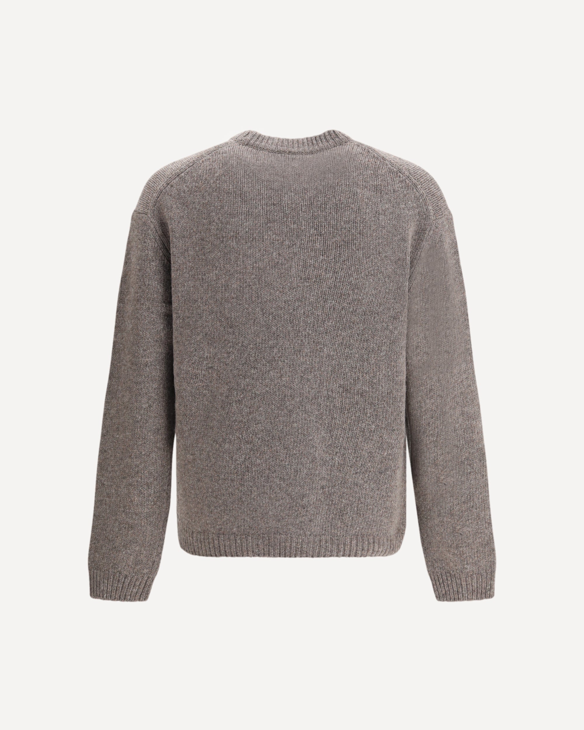 MAISON KITSUNÉ Dressed Fox Intarsia wool Jumper GREY | Base Blu
