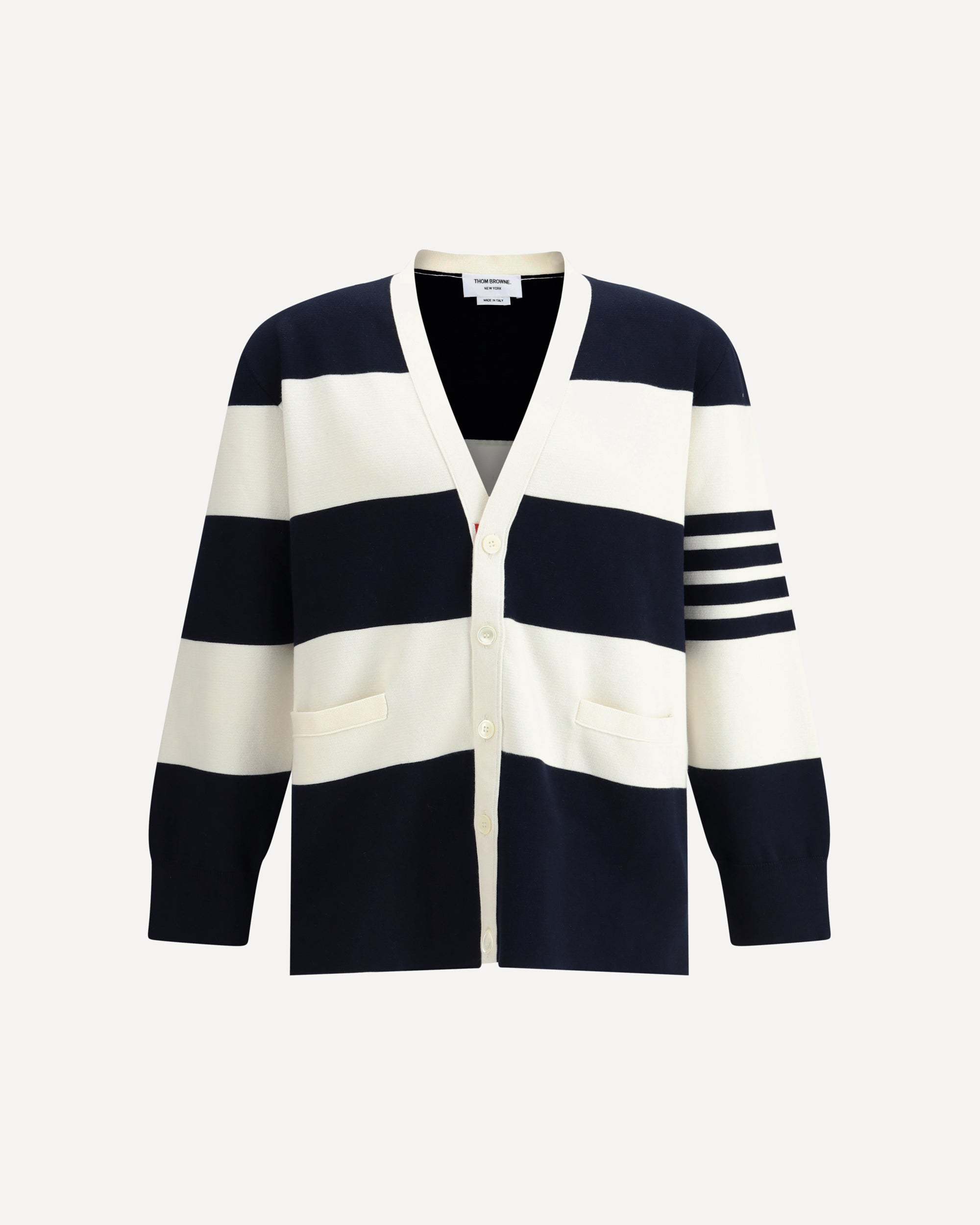 THOM BROWNE Milano Cardigan BLUE Base Blu - Main Image