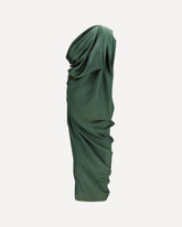 Draped midi Dress - GREEN | Base Blu
