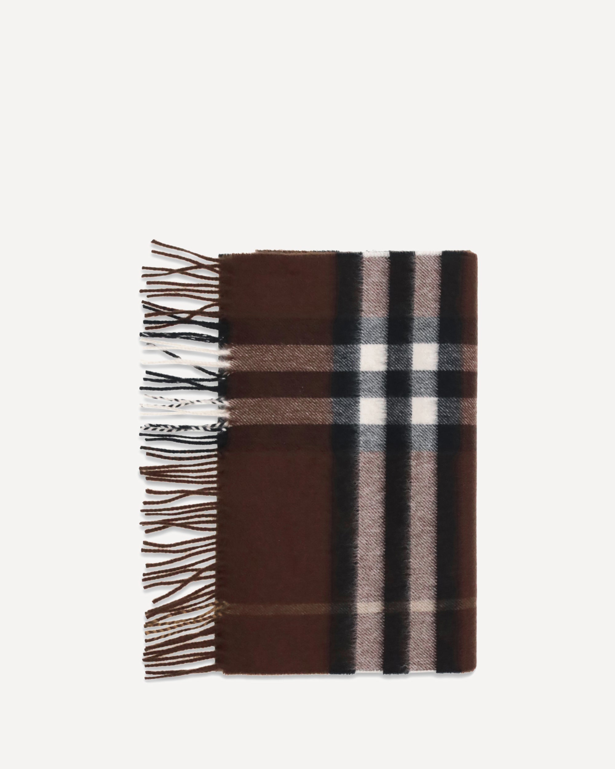 BURBERRY Cashmere Archive Check Scarf BROWN | Base Blu
