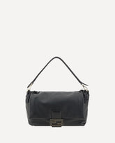 Mamma Baguette Large Shoulder Bag - BLACK | Base Blu