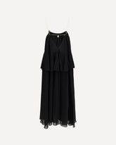 Dress with chain straps - BLACK | Base Blu