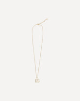 Rhinestone logo Necklace - GOLD | Base Blu