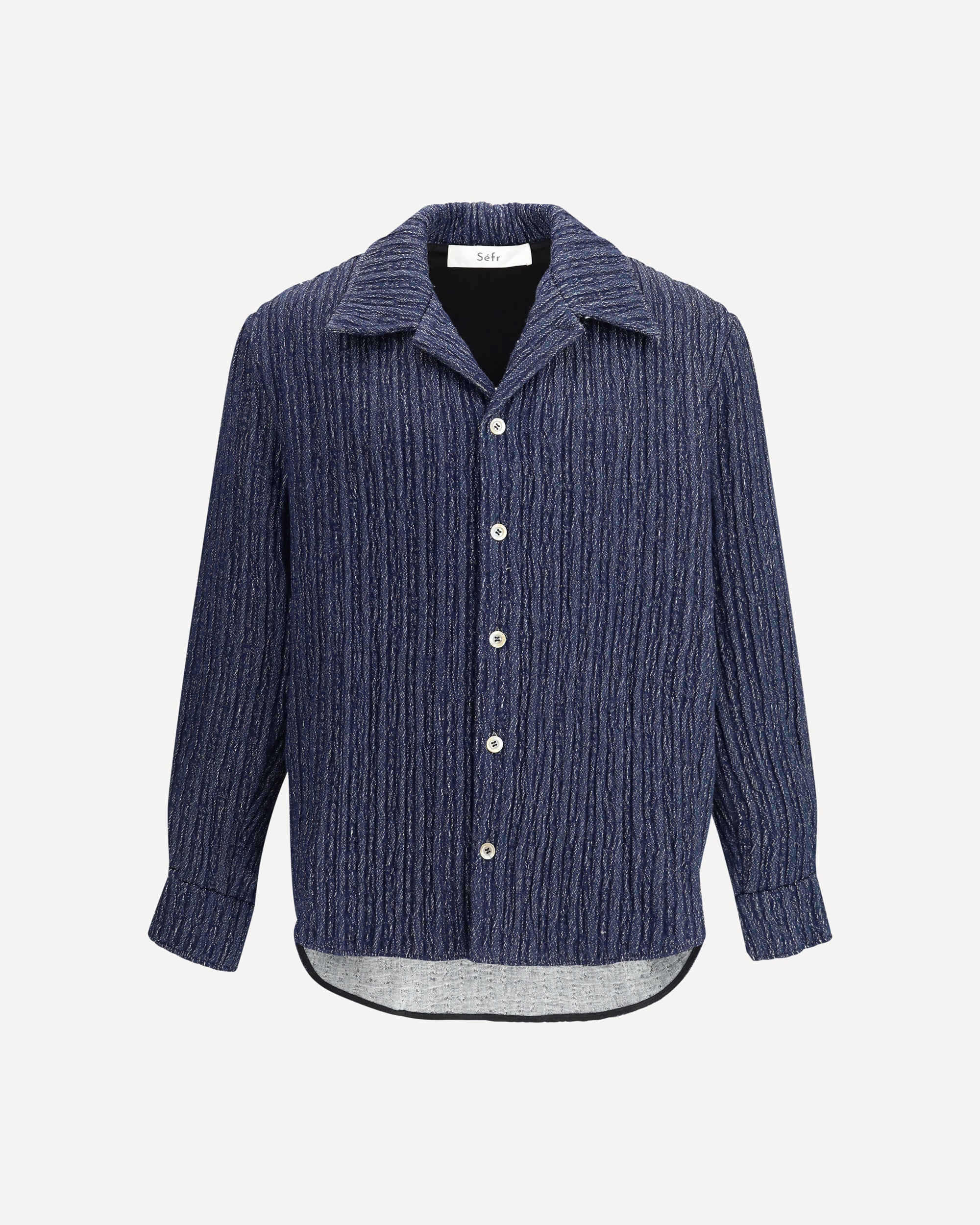 sefr 26ss wes shirts サイズS SÉFR Wes Shirt BLUE | Base Blu