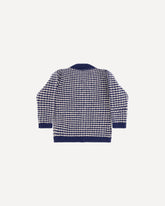 Striped wool Cardigan with Mr. Happy - BLUE | Base Blu