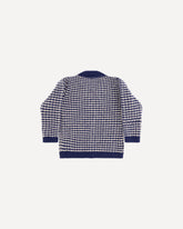 Cardigan in lana a righe con Mr. Happy per Bambino - BLU | Base Blu