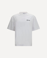 Script Skate T-shirt - WHITE | Base Blu