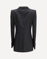 Single Breasted Jacket with polka dots - BLACK | Base Blu