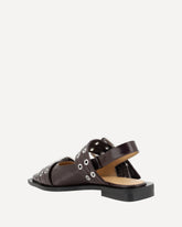 Ballerine Buckle  - MARRONE | Base Blu