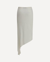 Pointed-slit Skirt - WHITE | Base Blu