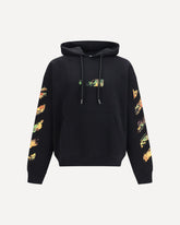Spray Arrow Hoodie - BLACK | Base Blu