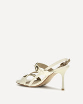 Leather Vanda Sandals - CREAM | Base Blu