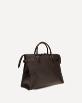 Large Antibes Top Handle Bag - BROWN | Base Blu