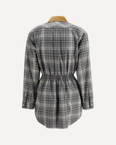 Flannel Mini-dress - GREY | Base Blu