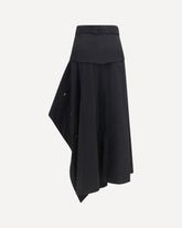 Gonna Heather asimmetrica - NERO | Base Blu